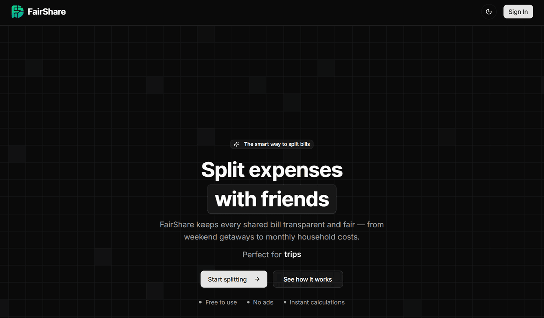 FairShare - Smart Expense Splitting