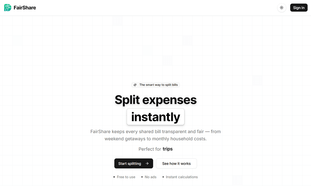 FairShare - Smart Expense Splitting